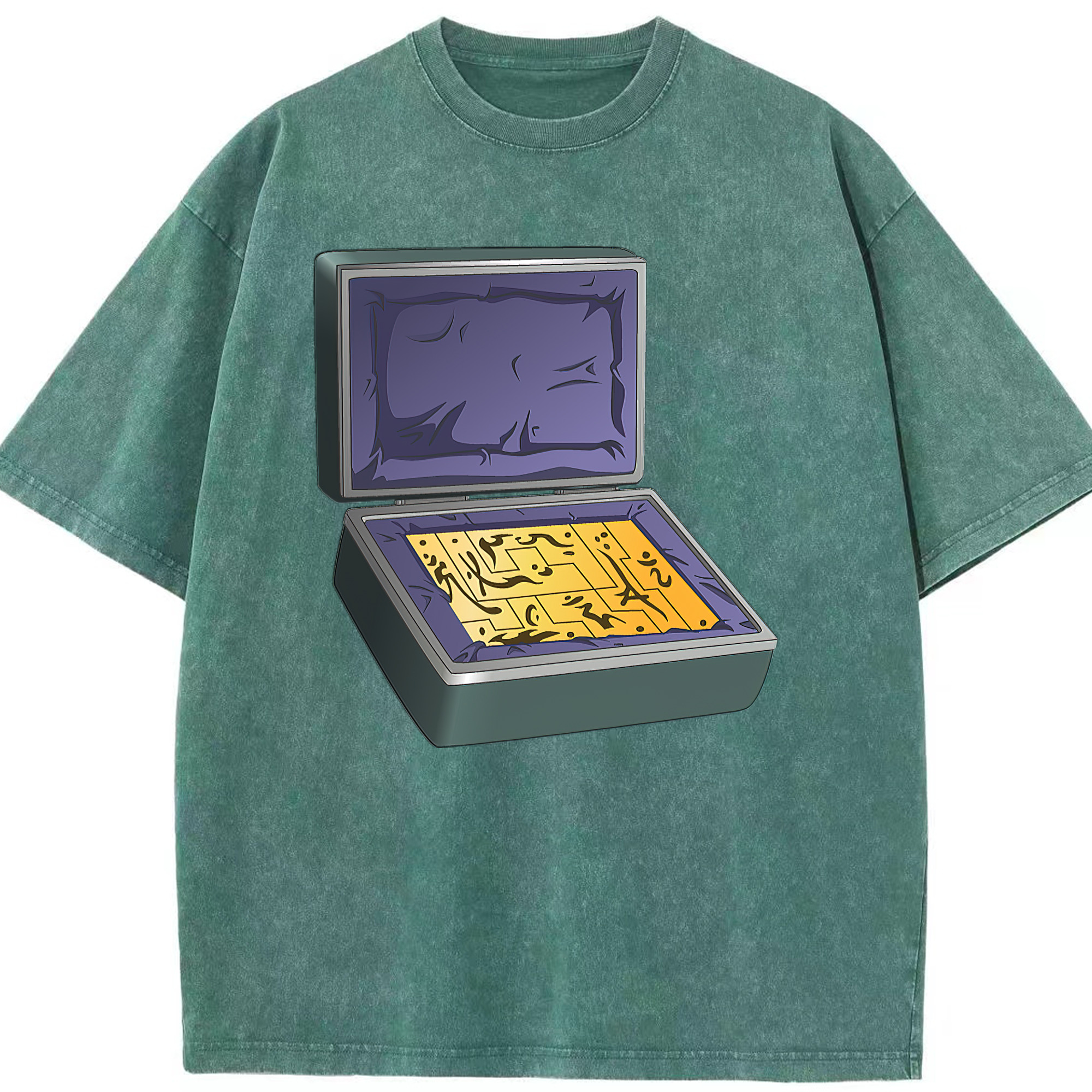 （画像用） 遊☆戯☆王 Yu-Gi-Oh! 綿100% ヴィンテージ風 半袖Tシャツ（フロントプリント）